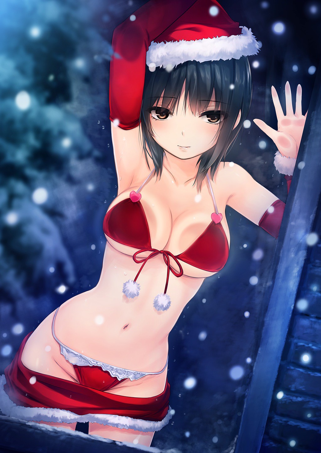 サンタコスしている二次元美少女画像を貼ってみる